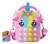 Bolsa Infantil Menina Bag Cute Bolsinha Silicone com ziper bolhas Pop it Fidget Unicório Pony Porta Moedas Acessórios na internet