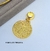 Colar Choker feminino elo aro rígido Liso com Pingente Medalha São bento Gargantilha religiosa folheado ouro dourado lançamento 2025 - loja online