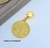 Colar Choker feminino elo aro rígido Liso com Pingente Medalha São bento Gargantilha religiosa folheado ouro dourado lançamento 2025 - Store LVO