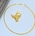 Colar choker Aro liso elo Rigido com Pingente Cabeça de touro Boi folheado ouro dourado Lançamento 2025 luxo inspiração moda