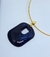 Colar Choker aro liso Rígido folheado ouro com Pingente pedra Madripérola retangular detalhe vazado Luxo Festa Tendência 2025 na internet