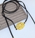 Colar gravata longo couro carmuça gargantilha com Pingente Medalha country chapéu cavalo Folheado ouro acessórios Festa Rodeio 2025