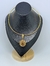 Colar Choker feminino elo aro rígido Liso com Pingente Medalha São bento Gargantilha religiosa folheado ouro dourado lançamento 2025 na internet