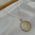 Colar Medalha Oração Pai Nosso 3.0 com Micro Zircônia Cristal Banhado em Ouro18k