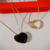 Colar Feminino Pingente Pedra Zircônia Coração grande de Cristal Folheado a Ouro 18K Tendência - Store LVO