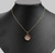 Colar Feminino Sal Grosso com Pingente Capsulado Redondo Cristais Colorido Tendência 2022 - Store LVO