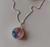 Colar Feminino Sal Grosso com Pingente Capsulado Redondo Cristais Colorido Tendência 2022