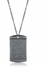 Colar Corrente Masculino Unissex com Pingente Placa 10 Mandamentos Aço Inox 316L Prateado / Cordão elos Cartier 70cm Moda Masculina - Store LVO