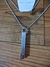 Colar Corrente Masculino Unissex Torcido com Pingente Palito Oração Pai Nosso Aço Inox 316L Prateado / Cordão 70cm Moda Masculina - Store LVO