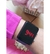 Kit Relógio Feminino Digital Led Silicone Ajustável + Colar Elo Português Pingente Coração Liso Grande Folheado Ouro Tendência Moda - loja online