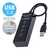 Adaptador Hub cabo USB 3.0 extensão 4 Portas Entrada High Speed para Pen Drive Mouse Celular Portátil