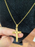 Colar Corrente Elos Fino Pingente Cruz Crucifixo Grossa Aço Inox Adulto Infantil Masculino - Store LVO