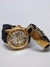 Kit Conjunto Relógio Masculino Analógico Emburrachado Ajustável Preto + Bracelete Tudo Posso Fé + Caixa Tendência - Store LVO