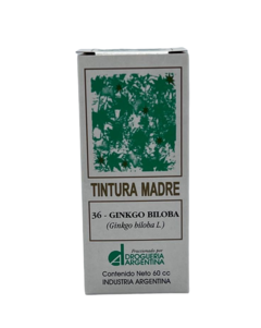 Tintura Madre Ginko Biloba Drog. Argentina 60cc