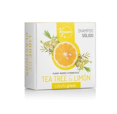 Vgreen Shampoo Solido Tea tree y limón 65g