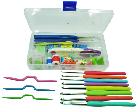 Kit Agulha Crochê Acessórios Completo