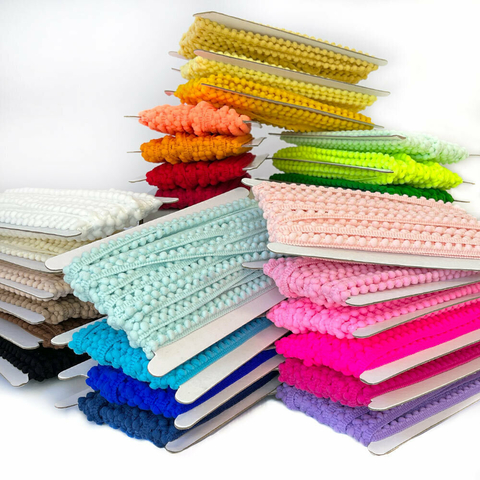 1 metro Fita Mini Pompom Grelot 10mm Importada - comprar online