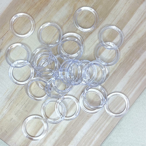 Argola Acrílica Transparente 20mm - 10 unidades