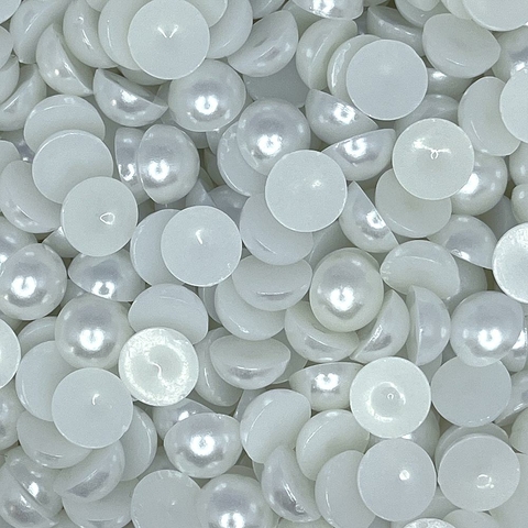 10gr Meia Pérola 10mm sem furo para colagem