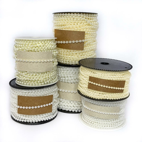 1 metro Cordão de Pérola Aljofre Diversos Tamanhos