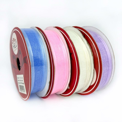 10 metros Fita Voal com Cetim 16 mm