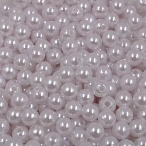 10gr Pérola Inteira 6mm com furo - comprar online