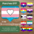 DTF Corazón Chat Bandera - comprar en línea