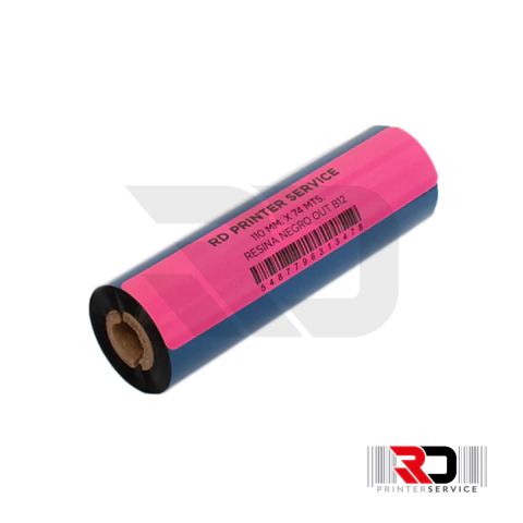 Ribbon 110x74mts Resina Premium Negro Alta durabilidad - comprar online