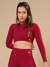CROPPED ELLEN CHERRY RED