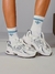 MEIA UP BICOLOR (BRANCO/AZUL) - comprar online