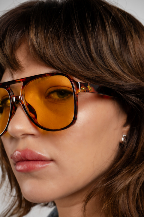 Aviator print amarillo - comprar online
