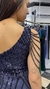 Vestido Importado 1Hombro Cristal Azul - tienda online