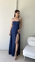 Vestido Dinamarca Azul Noche Satén (T1 y 3) - comprar online