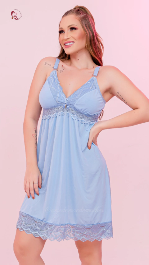 Camisola Amamentar Lis - Azul