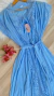 Kit Camisola Amamentar com Robe Ana - Azul - loja online