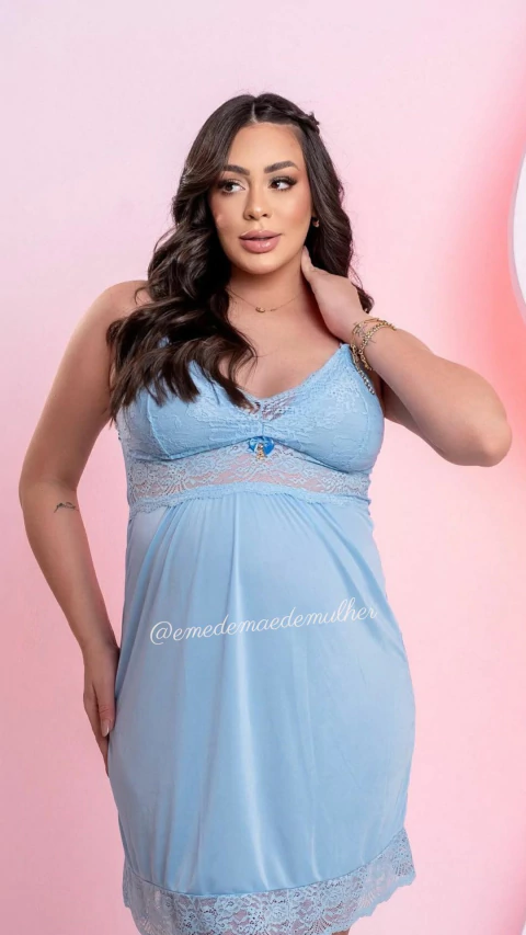 Camisola Amamentar Ana - Azul - comprar online