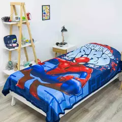 Frazada con corderito Spiderman hombre araña - tienda online