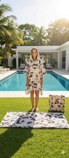 Set Bolso Con Poncho Y Toallon Perro salchicha en internet