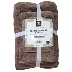 Set toallon toalla y toallita de microfibra - tienda online