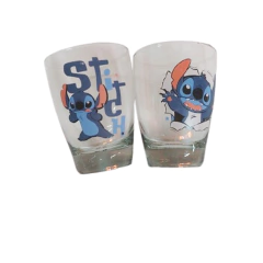 juego x2 de vasos de vidrio Stitch - comprar online