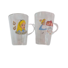 juego x2 de Tazas Altas de vidrio Alicia en el país de las Maravillas - comprar online