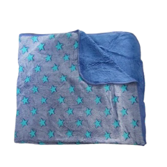Manta luminosa 1 1/2 con corderito - comprar online