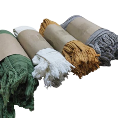 Pie de cama con flecos - comprar online