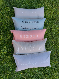 Almohadon rectangular frases - comprar online