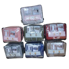 Set 7 piezas Queen 2 1/2 Acolchado + sabanas + cortinas + borlas - comprar online