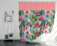 Cortina de baño cactus y suculentas en internet