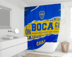 Cortina de baño Boca + ganchos - comprar online