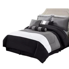 Acolchado set 11 piezas + almohadones + sabanas + accesorios