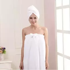 juego de Albornoz bata con turbante - comprar online