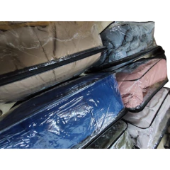 Set 7 piezas Queen 2 1/2 Acolchado + sabanas + cortinas + borlas - linalimon